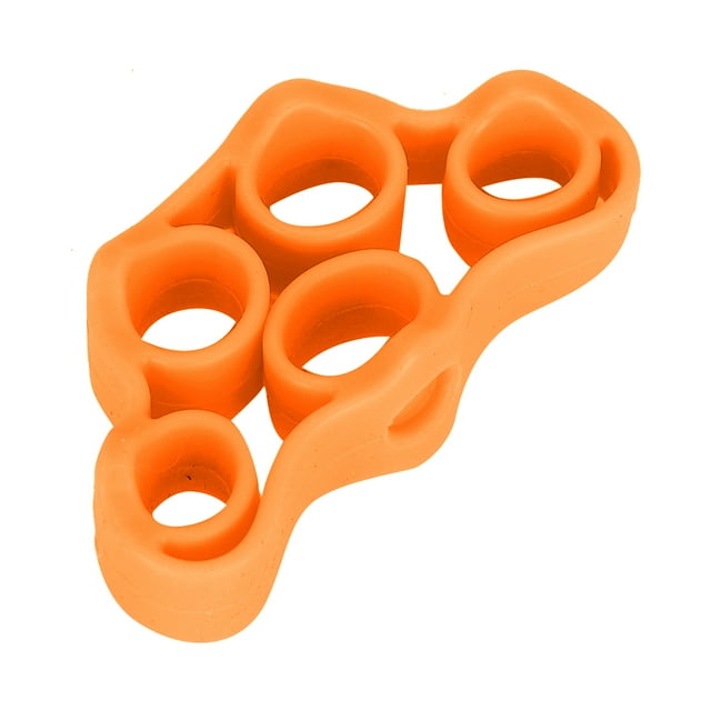 Finger Exercise Ring, Hand Grips, Strength Strong Resilience Practical Durable Quality Silicone Material High Elasticity Flexibility Rest For Home Green,Orange,Lake Blue
