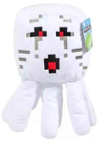 Cute Minecraft Happy Explorer Plush Untamed Wolf Stuffed Toy Grey, 5.5" Tall 