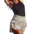 thumbnail image 3 of SAYOO Pantalones cortos holgados informales de verano para mujer, pantalones cortos elásticos de cintura alta con estampado abstracto, ropa de playa SAYOO  Moda，ocio, 3 of 9