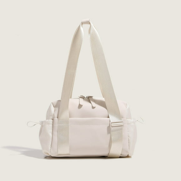 Bolsa de deporte impermeable de cuero mate para mujer, con separación húmeda y seca y múltiples bolsillos para viajar