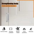 thumbnail image 4 of 3 Pcs Door Reinforcement Lock,Aluminium Alloy U Door Reinforcement Lock 3Inch Security Door Lock Home Proof Door Stopper, 4 of 5