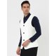 thumbnail image 2 of Chalecos Con Cuello En V Para Hombre, Bolsillos Sin Mangas, Chaleco Informal blanco M, 2 of 5