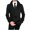 Black, variant on PuLe Jackets for Men Fashion Men's Solid Color Long Sleeve Hoodless Casual Outwear Jackets