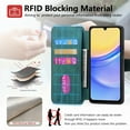 thumbnail image 6 of CoverTrend for Samsung Galaxy A15 Detachable Magnetic Wallet Phone Case for Men Women, RFID Blocking Material Retro Folio Flip Leather Case with 3 Card Slots for Galaxy A15,Green, 6 of 9