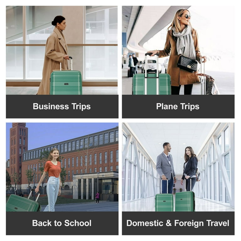 Ginza Travel 29 inch Hardside Checked Luggage, Expandable PP Shell