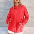 thumbnail image 6 of iHPH7 Womens Fall Clothing Zip Up Jacket Hooded Jacket Women Womens Fall Jackets Travel Jacket Hooded Rain Jacket Women Thin Jackets for Women Lightweight Red 4XL, 6 of 6
