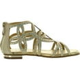 thumbnail image 2 of Forever Tory63 Kids Bling Rhinestone Four-leaf Clover Cut Out Strap Gladiator Dress Sandal Shoes, 2 of 4