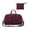 Burgundy, variant on CSStudio Lightweight Foldable Gym Duffle Bag with Separate Shoe Compartment Water Bottle Pocket Detachable Strap for Travel Sports Weekend Trip