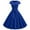 Blue, variant on EGNMCR Summer Dresses Women Trendy 2024 Women Vintage Short Sleeve 50s Housewife Casual Evening Party Prom Dress