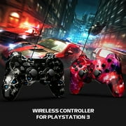 CHENGDAO Wireless Controller for PS3, 2 Pack Game Controller, 6-Axis Motion Sensor