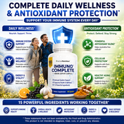 Immune Support Supplement, Immuno Complete is 15 Powerful Ingredients Vitamin C, D, Zinc, Magnesium, Elderberry Plus 10 More