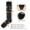 thumbnail image 3 of FORMRS Womens Knee High Socks Casual Long Thick Travel Daily Wear, 2 Pairs, Pixel Cat, 3 of 6