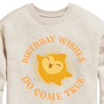 thumbnail image 3 of Disney Wish - Birthday - Wishes Do Come True - Toddler & Youth Crewneck Fleece Sweatshirt, 3 of 5