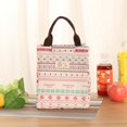 thumbnail image 2 of Fiambrera portátil para picnics y almacenamiento de alimentos, bolsa térmica con diseño floral, 2 of 2