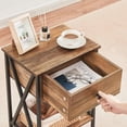 thumbnail image 2 of VECELO 3-piece Bedroom Set, Metal & Wood Platform Bed with Set of 2 Nightstand, Queen Size, 2 of 7