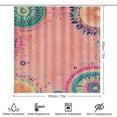 thumbnail image 2 of Bohemian Mandala (77) Shower Curtain Set 4PCs with Hooks Waterproof Bathroom Toilet Mat Lid Decor, 2 of 8