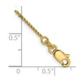 thumbnail image 2 of 14k Yellow Gold Anklet 10 inch 1 mm D/C Spiga Chain, 2 of 2
