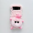 thumbnail image 2 of SaniMore for Samsung Galaxy Z Flip 4 Warm Cute Plush Briquette Folding Case, Fluffy Furry Back Case for Samsung Z Flip 4 Full Body Protective Case Ladies Women Girls, Pink, 2 of 9