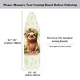 thumbnail image 5 of HELLHERO Ironing Board Covers Floral Sloth 3 Fasteners Soft Ironing Board Dust-Proof Cover for Table Top, 5 of 5