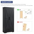 thumbnail image 5 of ACCOHOHO Pantry Cabinet, 72" Tall Farmhouse Storage Cabinet with Adjustable Shelves & 1 Drawer for for Kitchen, Dining Room, Black, 5 of 7