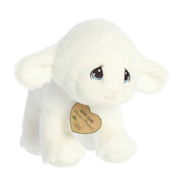 Aurora - Small White Precious Moments - 9" Luffie Lamb - Adorable Stuffed Animal