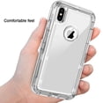 thumbnail image 6 of SOATUTO iPhone XR Case,Heavy Duty Defender Cover Full Armor Body Shockproof Protection Bumper,3 in1 Layers Hybrid TPU Rugged Rubber with Hard PC Panel Compatible with iPhone XR(Gray), 6 of 6