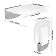 thumbnail image 5 of KFFKFF Wall-Mounted Folding Shower Chair, 13.6'' x 12.8'' When Open, Urea-Formaldehyde Construction, Supports Up to 450 lbs, Compact Design for Elderly, Kids, and Adults, 5 of 9