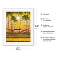 thumbnail image 2 of Hawaii - Fly Hawaiian Air - Hawaiian Airlines - Vintage Airline Travel Poster c.1970s - Fine Art Rolled Canvas Print 16in x 20in, 2 of 4
