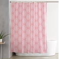 thumbnail image 2 of Shower Curtain Waterproof Polyester, 72"x72",Classical Damask Floral Patternss Curtain for Bathroom Showers and Bathtubs Include Hooks, 2 of 6