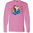 thumbnail image 3 of Inktastic Cute Christmas Unicorn with Cookies Long Sleeve T-Shirt, 3 of 5