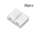 thumbnail image 1 of Paquete de 30 conectores LED de 3 pines, conector de luz LED sin soldadura de 10 mm, extensión de luces LED en forma de L, adaptador LED sin soldadura en forma de T, 1 of 1