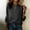Gray, variant on FRSASU Womens Tops Long Sleeve V Neck Loose Solid Color Casual Beach Pullover Shirts Wine