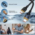 thumbnail image 4 of Type C Charger Block Fast Charging, Dual Port PD 25W Charger Block with 2pcs 6FT USB C to C Cable, USB C Block Wall Charger Adapter Charger Station Compatible for iPhone Samsung Android,Black, 4 of 6