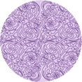 thumbnail image 1 of Ahgly Company Machine Washable Indoor Round Transitional Medium Orchid Purple Area Rugs, 7' Round, 1 of 7