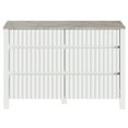 thumbnail image 4 of WAMPAT Accent Buffet Sideboard, Storage Cabinet Console Table,Coffee Bar Entryway Table with 6 Drawers, White Storage Cabinet Organizer for Dining Room,Living Room, Bedroom, 4 of 8