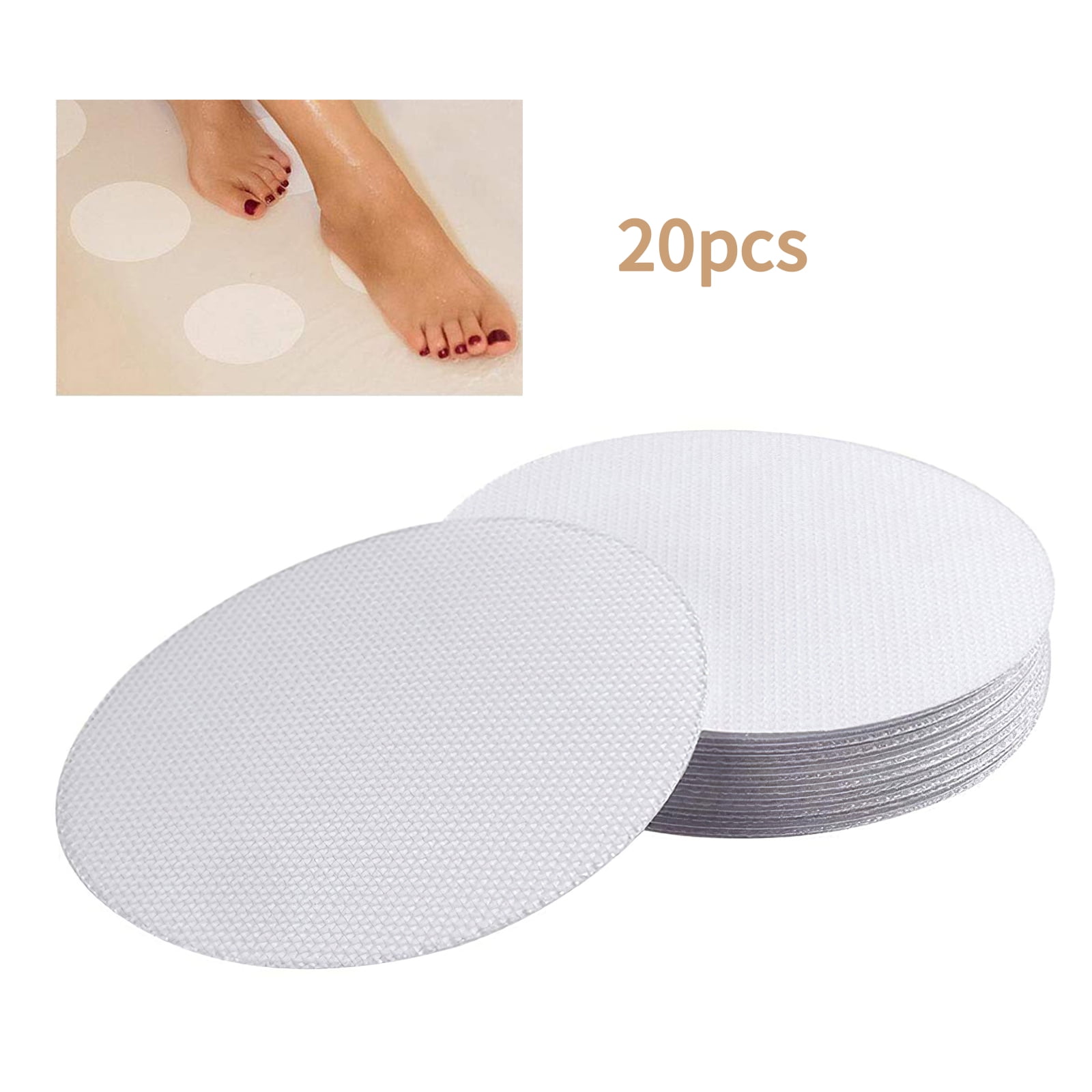 Safety for Baby Kids Adults Elderly 1pcs Scraper INTVN Self Adhesive Bathtub Stickers 20 PCS Round Non-Slip Bath Stickers Textured Shower Treads Adhesive/Transparent Easy to Install 