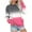 Hot Pink, variant on VEKDONE Gradient Color Sweatshirts for Women Long Sleeve Crewneck Pullover Casual Loose Fit Thin Fleece Tops Outdoor Streetwear Blouse Fall Clothes Top