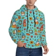 thumbnail image 2 of Haiem fall cute gnome Pumpkin Patterned Men's Hoodie with Kangaroo Pocket - Ideal Pullover Sweatshirt for Daily Wear, Travel, and Home-Large, 2 of 7