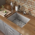 thumbnail image 2 of Ruvati 23-inch Undermount 16 Gauge Zero Radius Kitchen Sink Single Bowl, 2 of 14