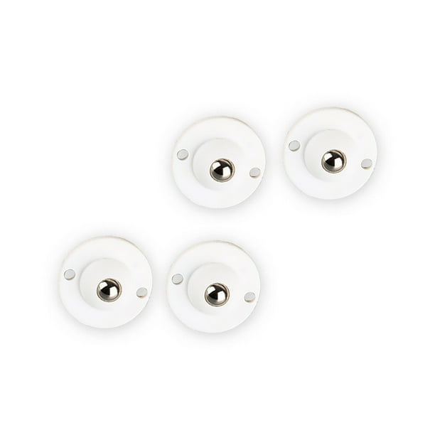 Inteprter Paquete de 4 ruedas para muebles, ruedas autoadhesivas de acero inoxidable, caja de almacenamiento, cubo de basura, polea adhesiva, Mini rodillo Type11 NO11 Inteprter HA063447-04B