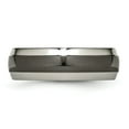 thumbnail image 3 of Titanium Black Ti Two-tone 7mm Polished Band, 3 of 7