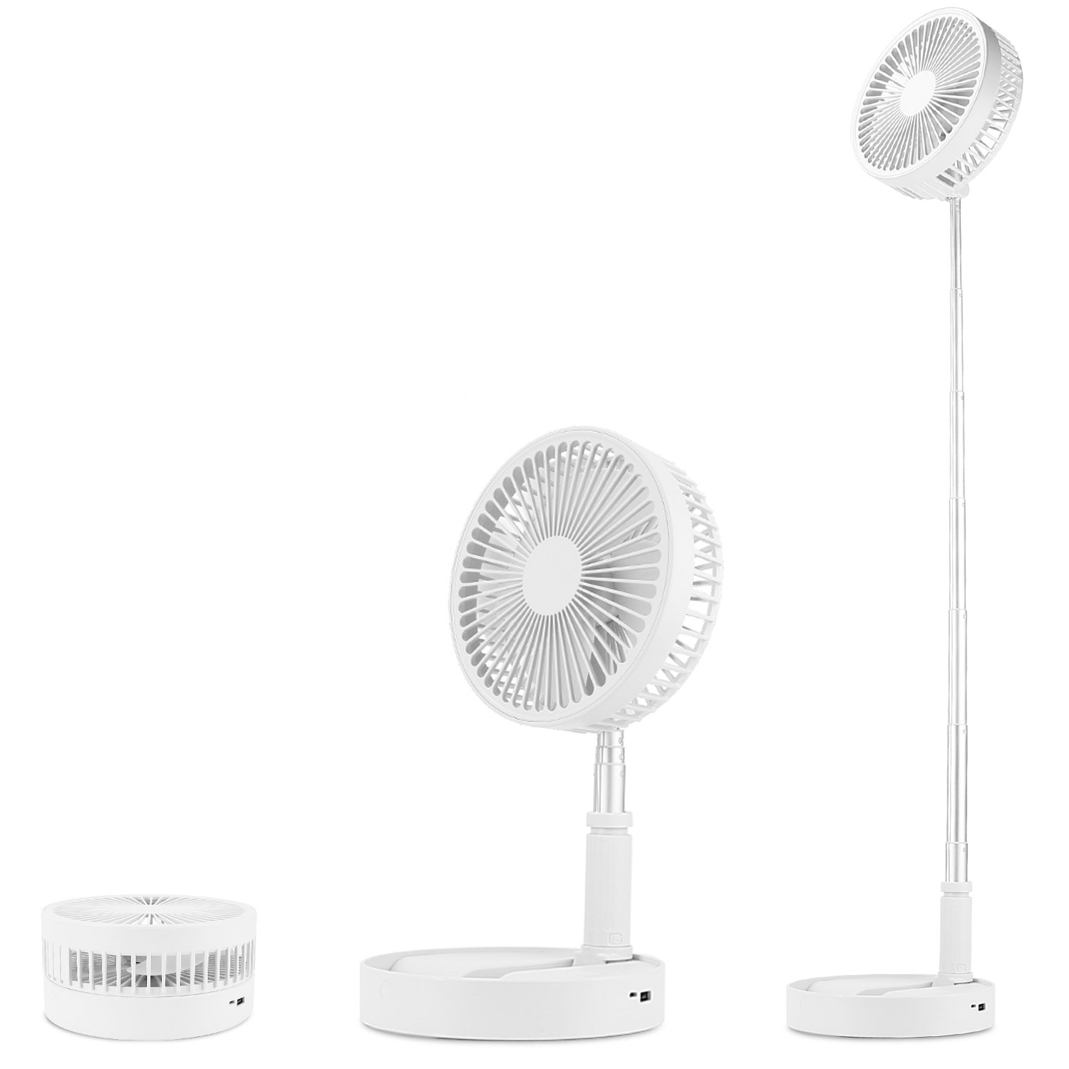 iMounTEK Foldable Table Fan USB Rechargeable Pedestal Standing Floor
