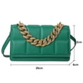 thumbnail image 2 of Cute clutch purse and artificial leather handbag for dating and daily commuting.-green, 2 of 5