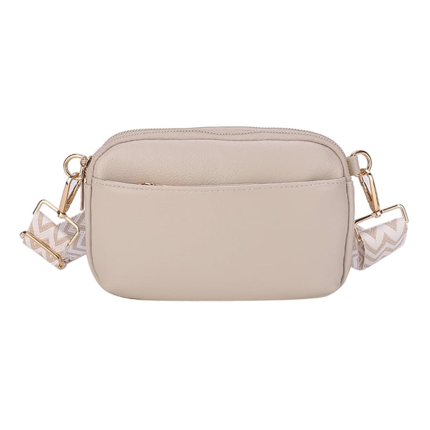 Bolso Mano Elegante Hombro Hugtrwg PU Cuero Color Sólido