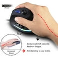 thumbnail image 4 of Ratón, Ratón Vertical Ergonómico con Cable USB con [5 D Rocker][10000 DPI][11 Botones Programables], Ratón para Juegos RGB para Gamer/PC/Computadora, 4 of 5