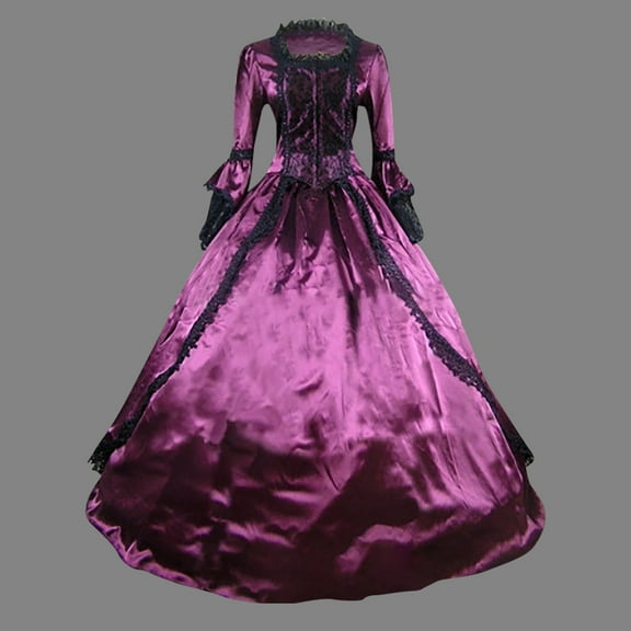 NSLGXD Victorian Dress for Women 1800S Medieval Renaissance Dress Corset Flare Sleeve Vintage Dress Cocktail Party Ball Gown Gothic Maxi Dresses