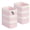 Pink 6pcs, variant on 6pcs Cotton Rope Storage Basket 3 Pack, Woven Fabric Organizer Bins for Shelves, Closet, Bathroom, Bedroom, Nursery, Pink/Brown, 11.8 x 7.5 x 4.7 in, Pink