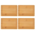 thumbnail image 6 of DRAFIDEEP Tray Flower Pot Chocolate Wood 4Pcs 5.11X3.54X0.39in, 6 of 8