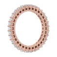 thumbnail image 2 of 0.78 Carat Diamond Eternity Wedding Band in 14K Rose Gold (Ring Size 6.5), 2 of 5