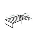 thumbnail image 3 of Zinus Lorelai 14 inch Metal Platform Bed Frame, 3 of 5